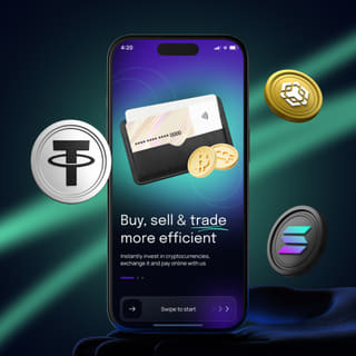 Écran mobile affichant la plateforme de trading Ancre Rendix